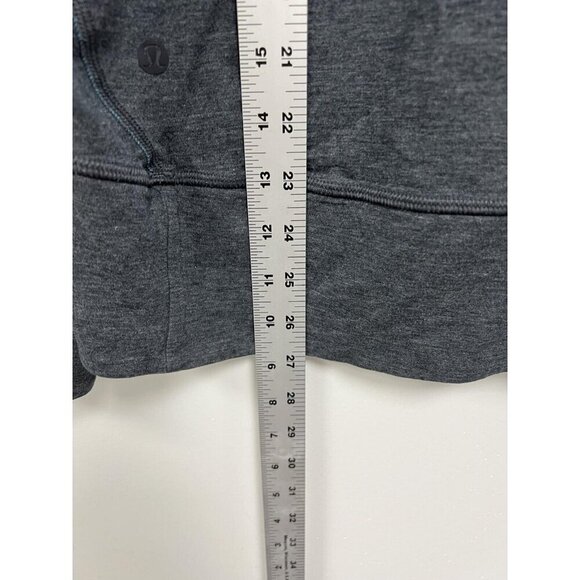 Lululemon Time Out Crew Reversible Sweater Heathered Women Pullover Grey Blue L - Picture 7 of 8